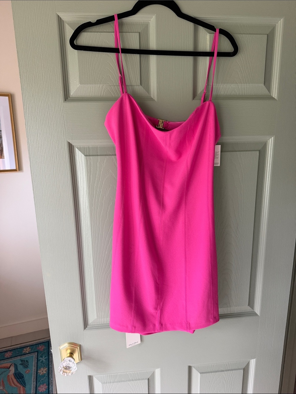 Abercrombie Women's Hot Pink Slip Dress - Sleek Spaghetti Strap Style
